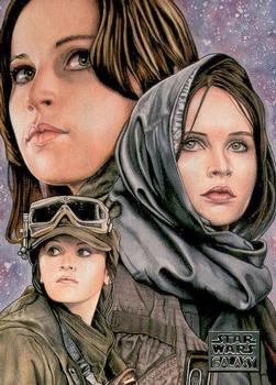 2018 Topps Star Wars Galaxy Series 8 #25 Jyn Erso's Purpose Front