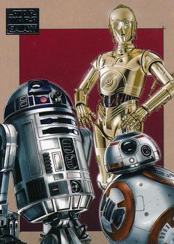 2018 Topps Star Wars Galaxy Series 8 #40 Droids of the Resistance Front