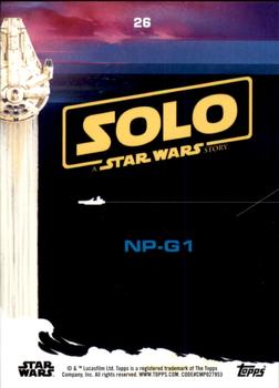 2018 Topps Solo: A Star Wars Story - Black #26 NP-G1 Back