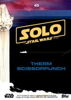 2018 Topps Solo: A Star Wars Story - Black #43 Therm Scissorpunch Back
