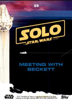 2018 Topps Solo: A Star Wars Story - Black #69 Meeting with Beckett Back