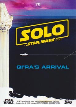 2018 Topps Solo: A Star Wars Story - Black #70 Qi'ra's Arrival Back