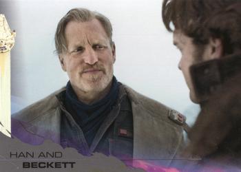 2018 Topps Solo: A Star Wars Story - Black #73 Han and Beckett Front