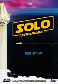 2018 Topps Solo: A Star Wars Story - Pink #14 R2-F1P Back