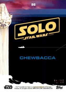2018 Topps Solo: A Star Wars Story - Pink #86 Chewbacca Back