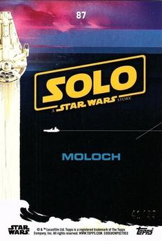2018 Topps Solo: A Star Wars Story - Pink #87 Moloch Back