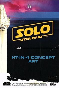 2018 Topps Solo: A Star Wars Story - Pink #92 HT-IN-4 Concept Art Back