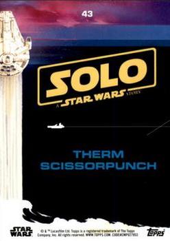 2018 Topps Solo: A Star Wars Story - Silver #43 Therm Scissorpunch Back