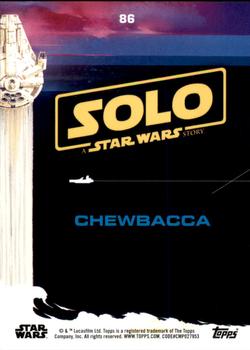 2018 Topps Solo: A Star Wars Story - Silver #86 Chewbacca Back