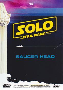 2018 Topps Solo: A Star Wars Story - Yellow #18 Saucer Head Back