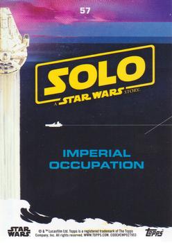 2018 Topps Solo: A Star Wars Story - Yellow #57 Imperial Occupation Back