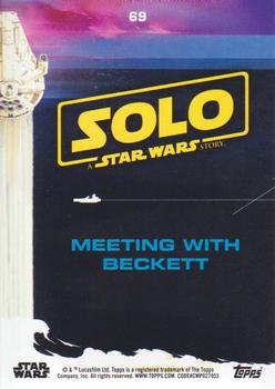 2018 Topps Solo: A Star Wars Story - Yellow #69 Meeting with Beckett Back