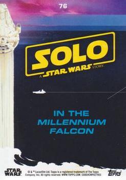 2018 Topps Solo: A Star Wars Story - Yellow #76 In the Millennium Falcon Back