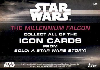 2018 Topps Solo: A Star Wars Story - Icons #I-2 The Millennium Falcon Back