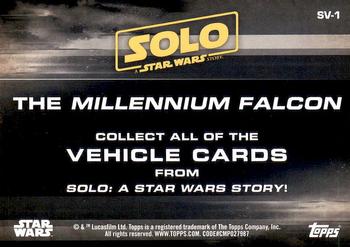2018 Topps Solo: A Star Wars Story - Ships and Vehicles #SV-1 The Millennium Falcon Back