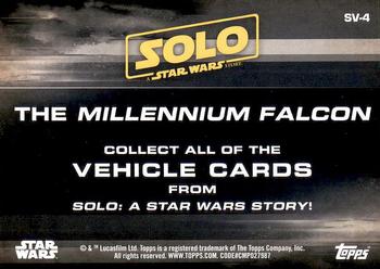 2018 Topps Solo: A Star Wars Story - Ships and Vehicles #SV-4 The Millennium Falcon Back