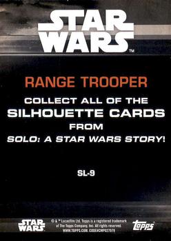 2018 Topps Solo: A Star Wars Story - Silhouettes #SL-9 Range Trooper Back