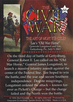 1996 Keepsake Collectibles The Civil War: The Art of Mort Kunstler #66 Lee's 