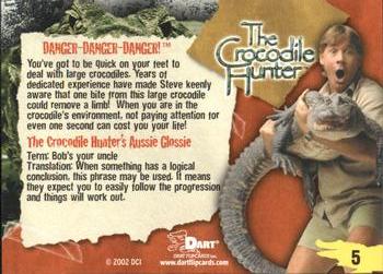 2002 Dart The Crocodile Hunter #5 DANGER-DANGER-DANGER! Back