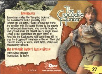 2002 Dart The Crocodile Hunter #27 Kookaburra Back