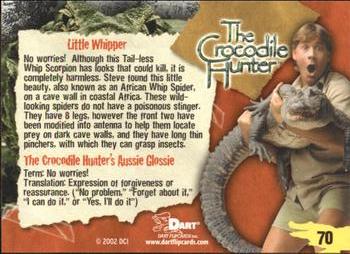 2002 Dart The Crocodile Hunter #70 Little Whipper Back