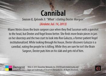 2016 Breygent Dexter Season 7 & 8 #43 Cannibal Back
