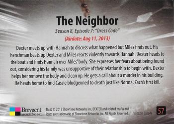 2016 Breygent Dexter Season 7 & 8 #57 The Neighbor Back