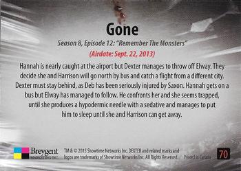 2016 Breygent Dexter Season 7 & 8 #70 Gone Back