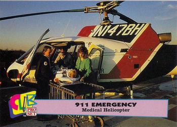 1992 Club Pro Set 911 Emergency #5 Medical Helicopter Front