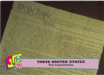 1992 Club Pro Set These United States - Silver #10 The Constitution Front