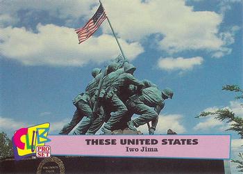 1992 Club Pro Set These United States - Silver #11 Iwo Jima Front
