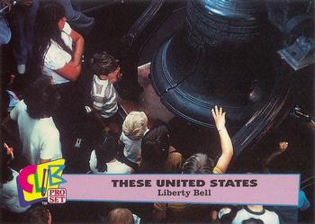 1992 Club Pro Set These United States - Silver #13 Liberty Bell Front