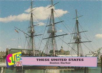 1992 Club Pro Set These United States - Silver #18 Boston Harbor Front