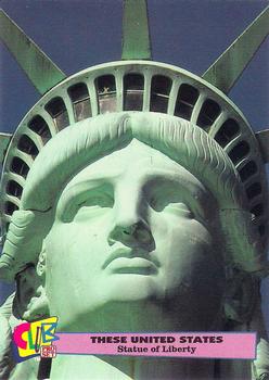 1992 Club Pro Set These United States - Promos #1 Statue of Liberty Front