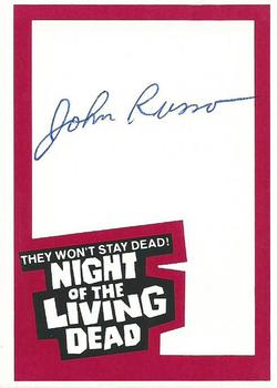 1990 Imagine Night of the Living Dead Red Border - Autographs #NNO John Russo Front