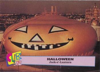 1992 Club Pro Set Halloween - Silver #3 Jack-o'-Lantern Front