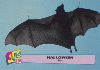 1992 Club Pro Set Halloween - Silver #5 Bat Front