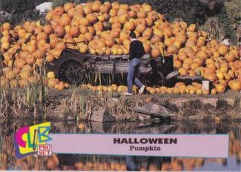1992 Club Pro Set Halloween - Gold #6 Pumpkin Front