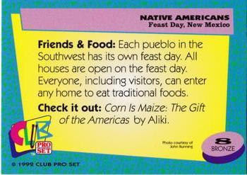 1992 Club Pro Set Native Americans #8 Feast Day, New Mexico Back