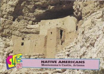 1992 Club Pro Set Native Americans - Silver #2 Montezuma's Castle, Arizona Front