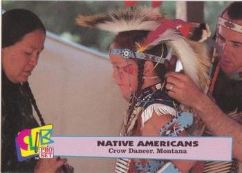 1992 Club Pro Set Native Americans - Silver #4 Crow Dancer, Montana Front