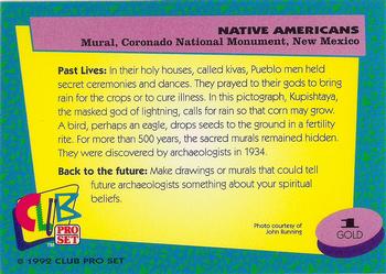 1992 Club Pro Set Native Americans - Gold #1 Mural, Coronado National Monument, New Mexico Back