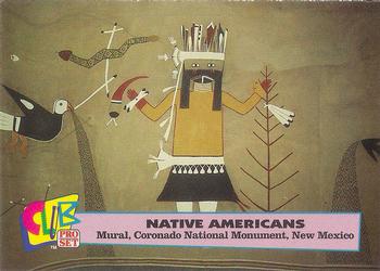 1992 Club Pro Set Native Americans - Gold #1 Mural, Coronado National Monument, New Mexico Front