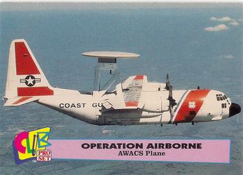 1992 Club Pro Set Operation Airbourne #6 AWACS Plane Front