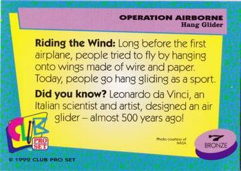 1992 Club Pro Set Operation Airbourne #7 Hang Glider Back