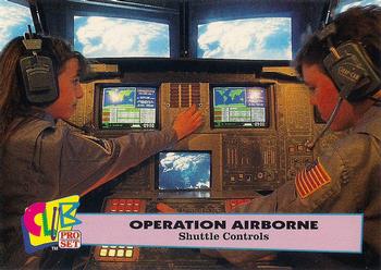 1992 Club Pro Set Operation Airbourne #9 Shuttle Controls Front