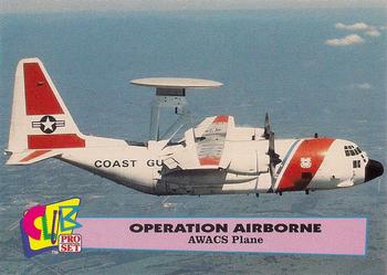 1992 Club Pro Set Operation Airbourne - Silver #6 AWACS Plane Front