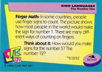 1992 Club Pro Set Sign Languages #4 The Number One Back
