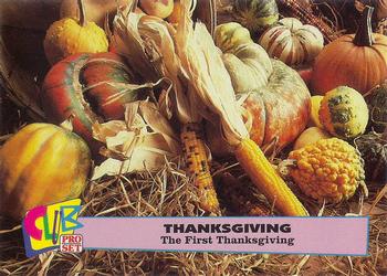 1992 Club Pro Set Thanksgiving #1 The First Thanksgiving Front