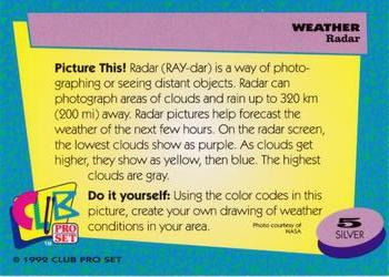 1992 Club Pro Set Weather - Silver #5 Radar Back